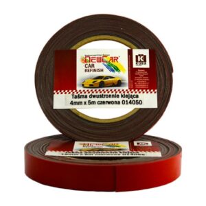 Taśma dwustronnie klejąca 4mm x 5m czerowna