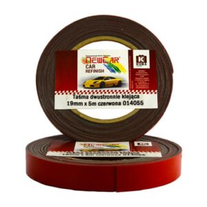 NewCar Taśma dwustronnie klejąca 19mm x 5m czerowna